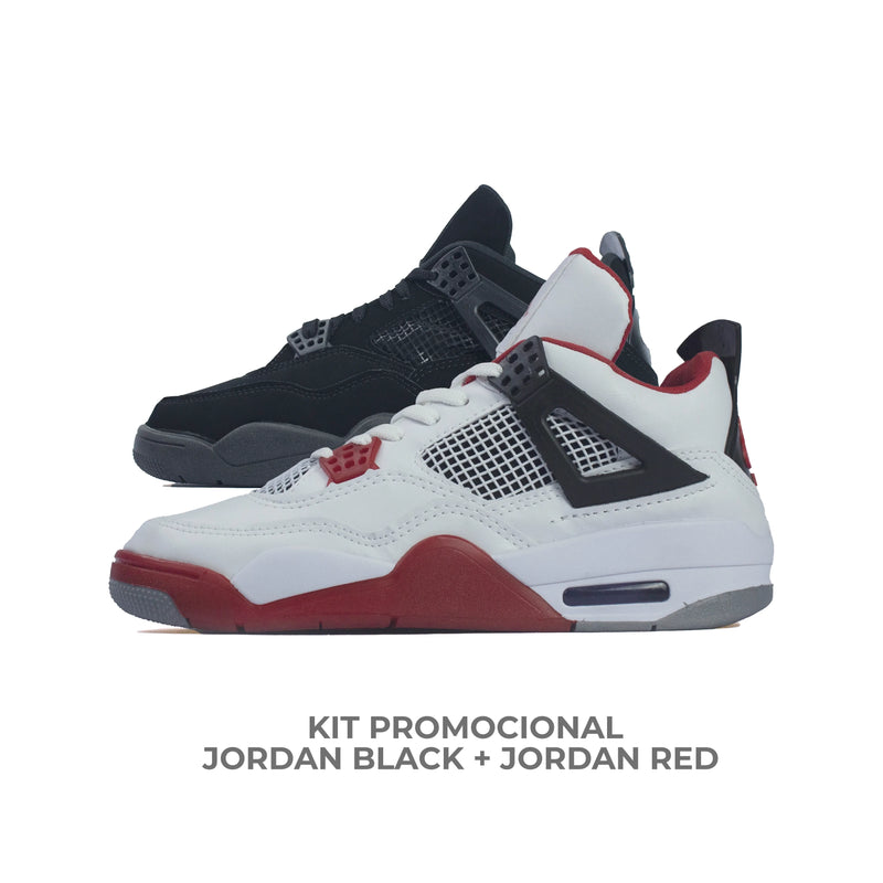 Air Jordan 4 Red + Air Jordan 4 Black - Ds Calçados 